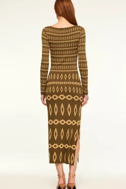 MISA Los Angeles LAINEY DRESS Olivegeostripe Online