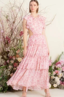 MISA Los Angeles LANA DRESS Pinkverdana New