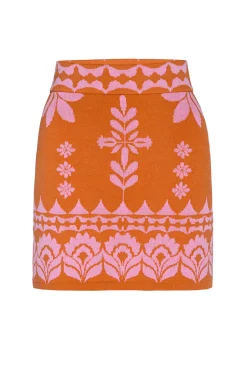 MISA Los Angeles LENI SKIRT Pinkflorasantiago Discount