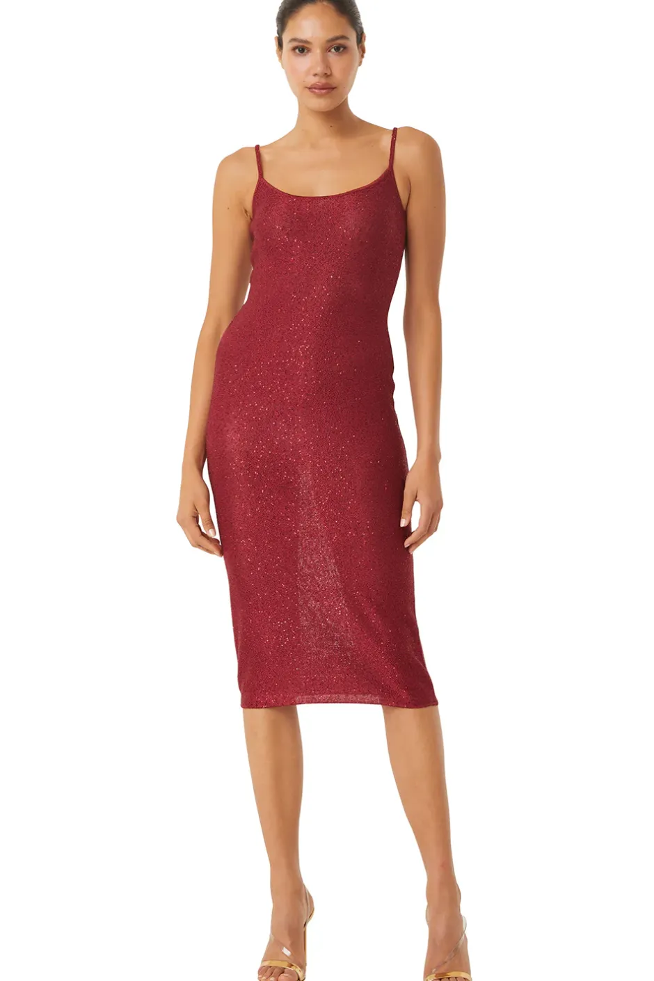 MISA Los Angeles LISETTE DRESS Lipstickred Sale