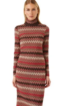 MISA Los Angeles LIV DRESS Winterchevron Fashion