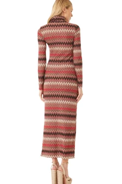 MISA Los Angeles LIV DRESS Winterchevron Fashion