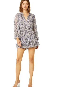 MISA Los Angeles LORENA DRESS Ceruleanfloral Outlet