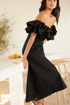 MISA Los Angeles LORETTA DRESS Blackpoplin Fashion