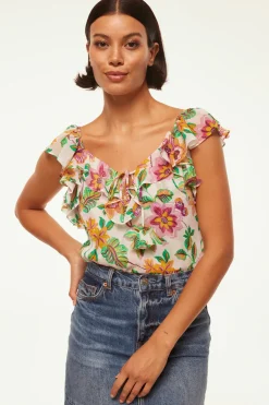 MISA Los Angeles LUCA TOP Floraexoticachiffon Discount