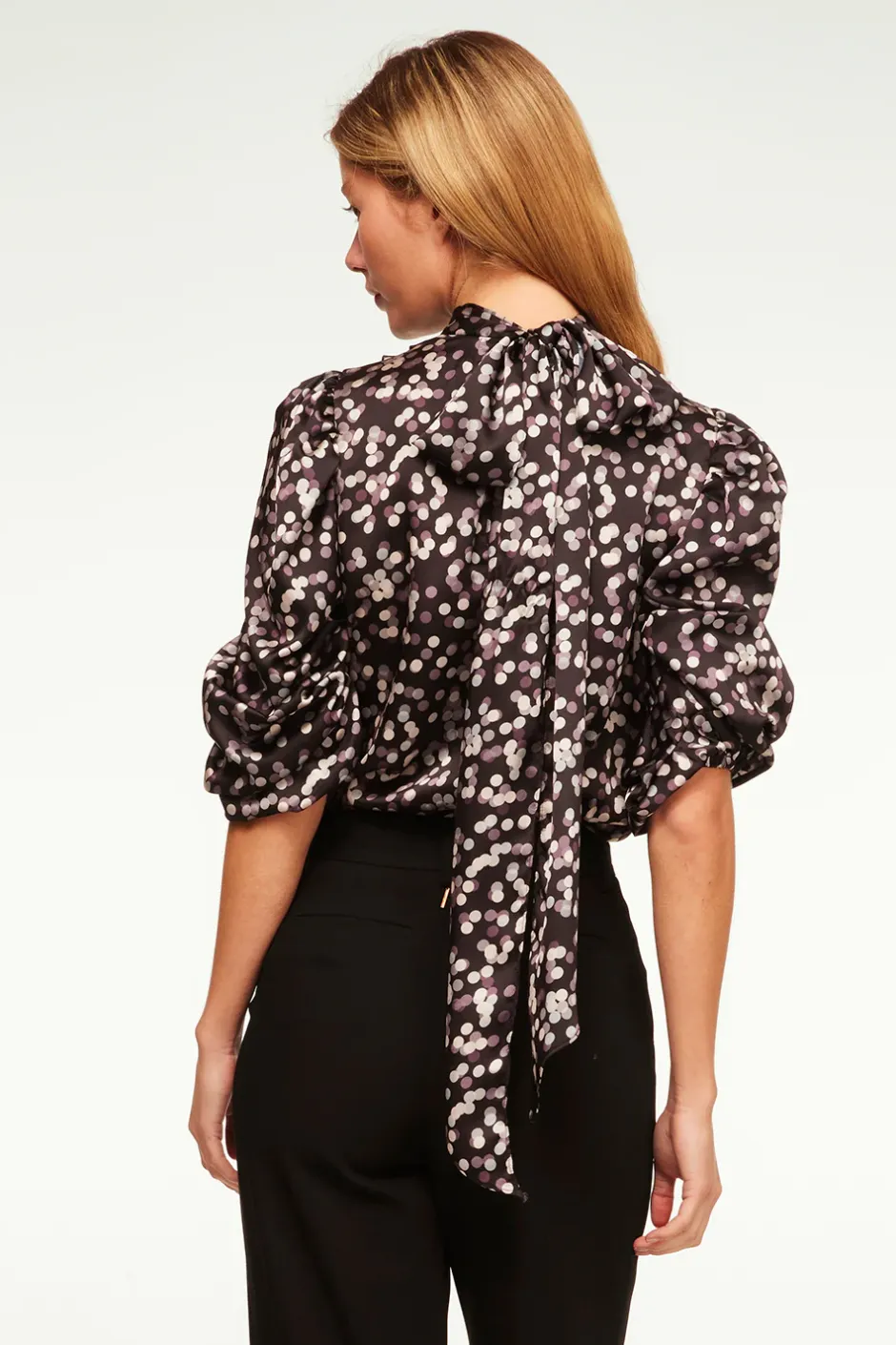 MISA Los Angeles LUELLA TOP Polkadotsatinsmall Online