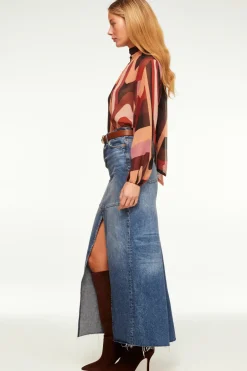 MISA Los Angeles LULU TOP Canyonstripechiffon Outlet