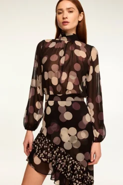 MISA Los Angeles LULU TOP Polkadotlarge Clearance