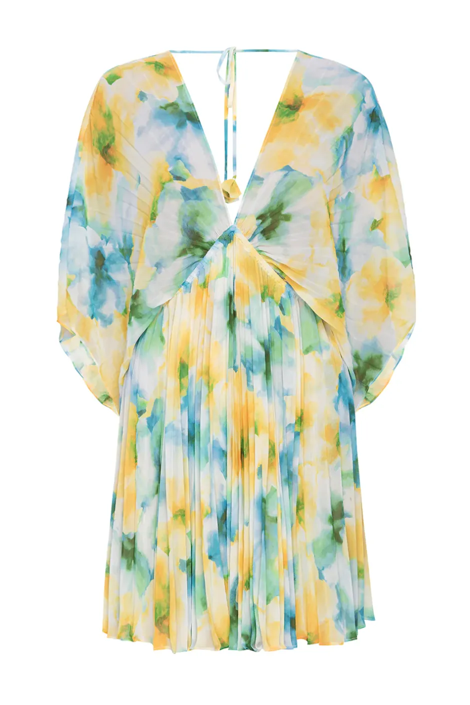 MISA Los Angeles LUNA DRESS Citronwatercolor Discount
