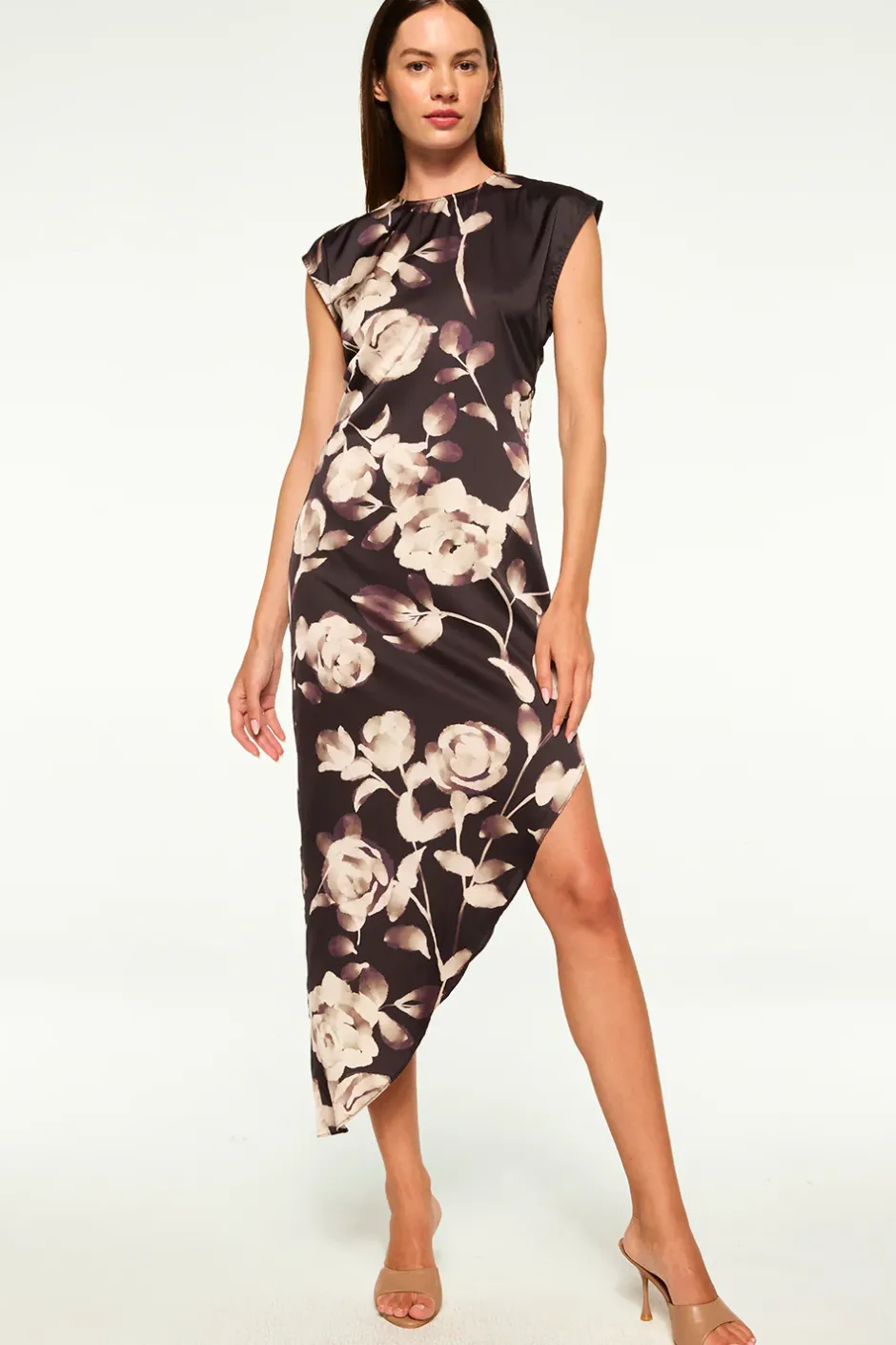 MISA Los Angeles LYDIA DRESS Fadedrosesatin Discount