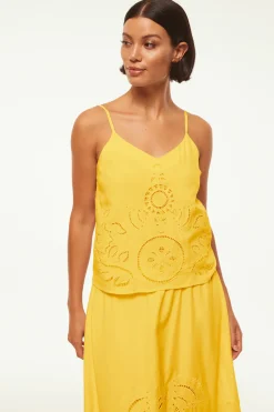 MISA Los Angeles MARCELA TOP Canaryeyelet New