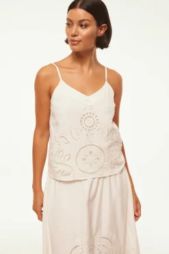 MISA Los Angeles MARCELA TOP Whiteeyelet Fashion