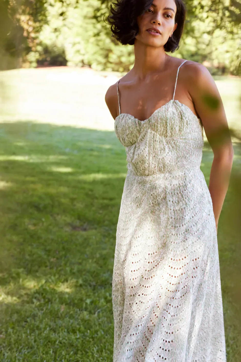 MISA Los Angeles MARINA DRESS Dewdropeyelet Fashion