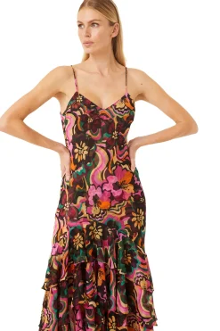 MISA Los Angeles MARISA DRESS Floragroovechiffon Fashion