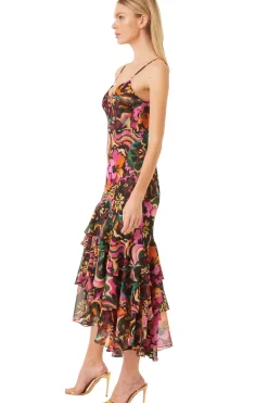 MISA Los Angeles MARISA DRESS Floragroovechiffon Fashion