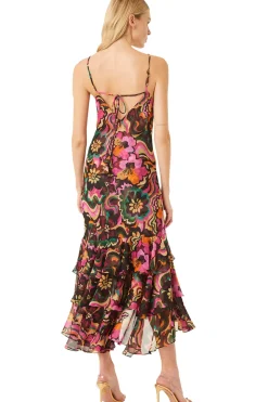 MISA Los Angeles MARISA DRESS Floragroovechiffon Fashion