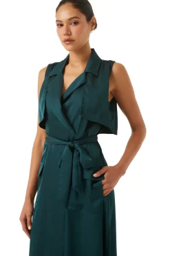 MISA Los Angeles MARTIKA DRESS Emeraldsatin Discount