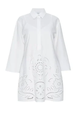 MISA Los Angeles MATIAS DRESS Whiteeyelet Hot