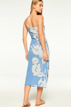 MISA Los Angeles MATTI DRESS Bluehibiscusflora Discount