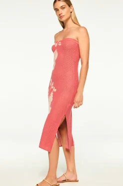 MISA Los Angeles MATTI DRESS Pinkhibiscusfloral Sale