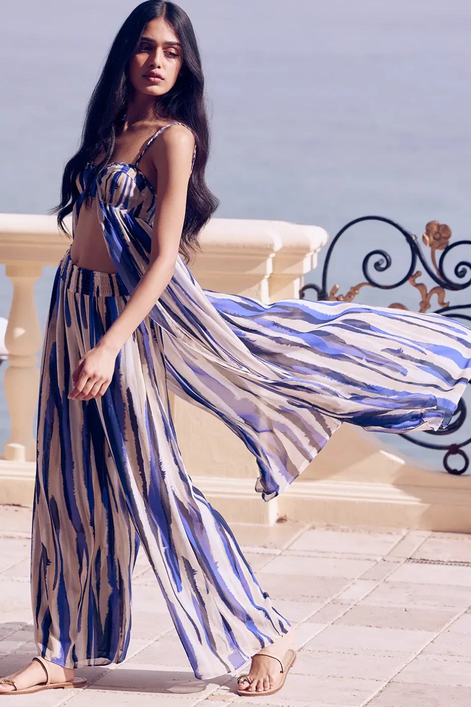 MISA Los Angeles MAYTE TOP Stripedinstinct Outlet