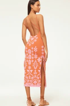 MISA Los Angeles MIRA DRESS Pinkflorasantiago Hot