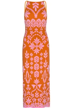 MISA Los Angeles MIRA DRESS Pinkflorasantiago Hot