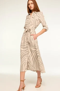 MISA Los Angeles MONTANA DRESS Abstractzebra Best