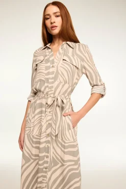 MISA Los Angeles MONTANA DRESS Abstractzebra Best
