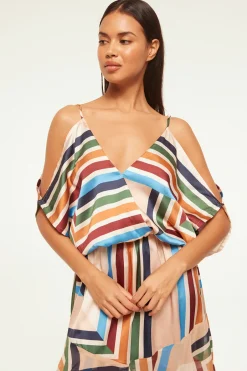 MISA Los Angeles NANAZ DRESS Sanmiguelstripemix Online