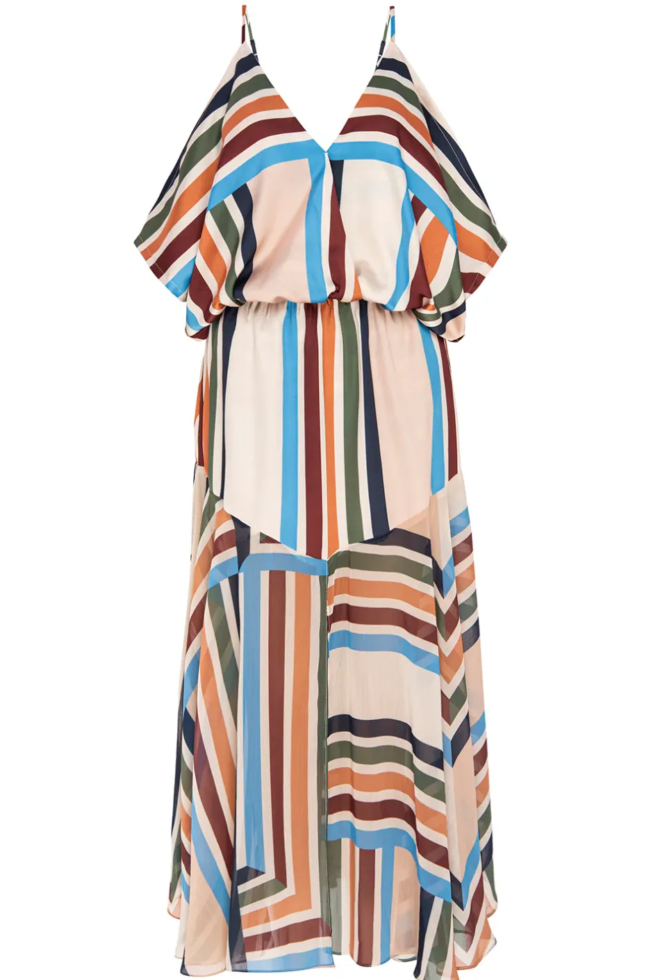 MISA Los Angeles NANAZ DRESS Sanmiguelstripemix Online