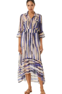 MISA Los Angeles OFELIA DRESS Stripedinstinct Clearance