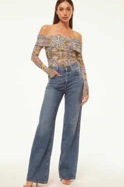 MISA Los Angeles ORELLA BODYSUIT Dolcevitakaleidoscope Hot