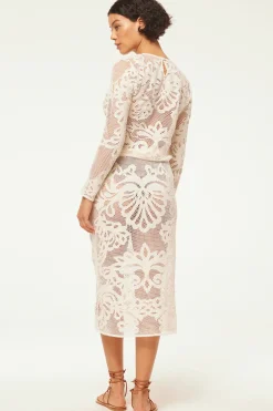 MISA Los Angeles OSCANA TOP Embroideredmesh Outlet