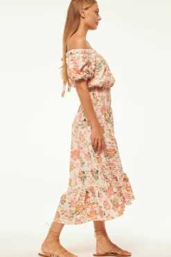 MISA Los Angeles PAOLA DRESS Persimmoncrinkle Outlet