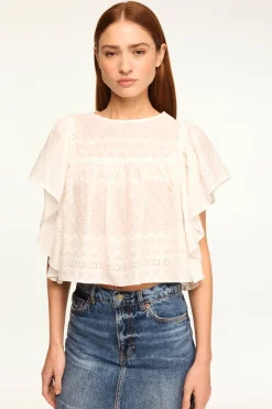 MISA Los Angeles PENELOPE TOP Whiteeyelet Hot