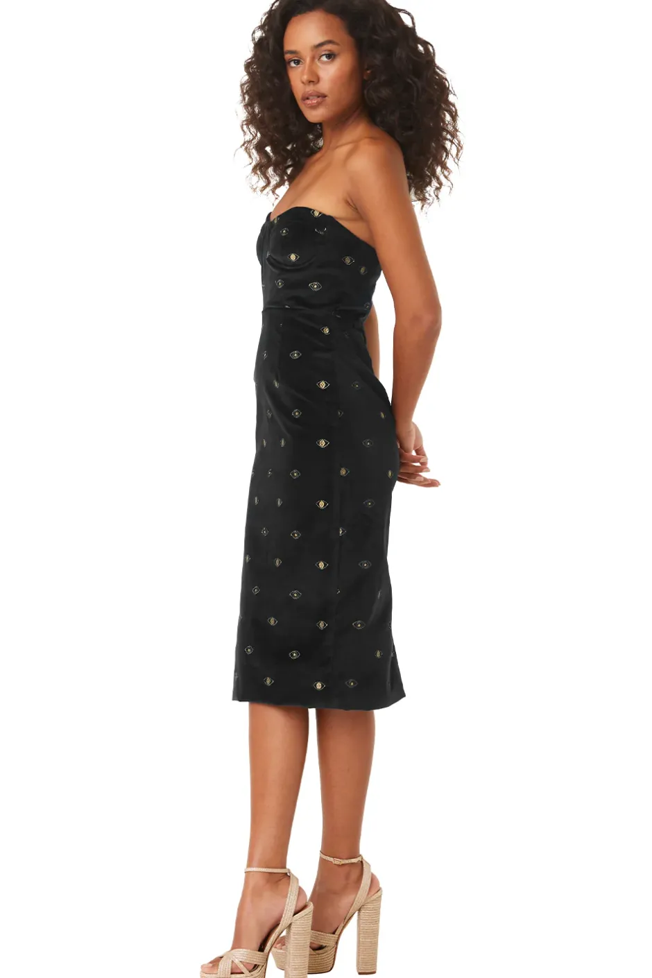 MISA Los Angeles PERRIN DRESS Black Outlet