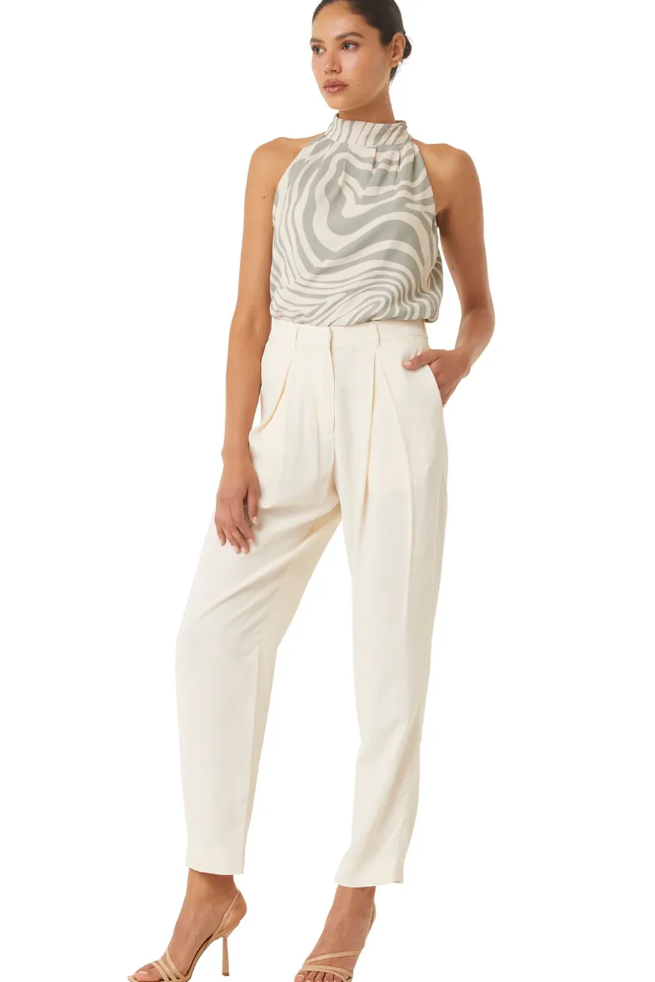 MISA Los Angeles PERRY PANT Ivory New