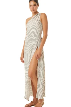 MISA Los Angeles PERSEPHONE DRESS Abstractzebra Discount