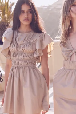 MISA Los Angeles RADHA DRESS Sandsolidpoplin Outlet