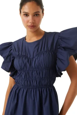 MISA Los Angeles RADHA DRESS Midnightbluepoplin Clearance