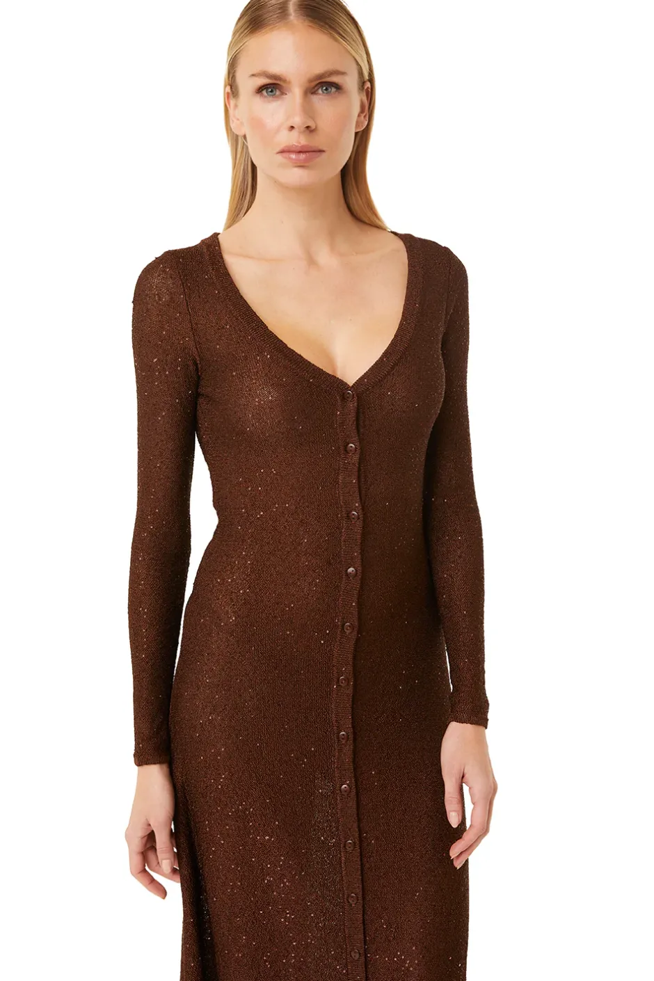 MISA Los Angeles RAFAEL CARDIGAN Chocolateshimmer Online