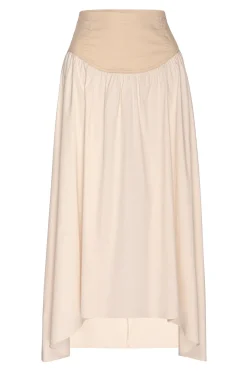 MISA Los Angeles RAMESH SKIRT Ivorylinenmix Hot