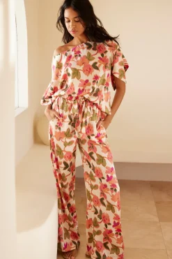 MISA Los Angeles RESHMA PANT Sonoranflorasatin Fashion