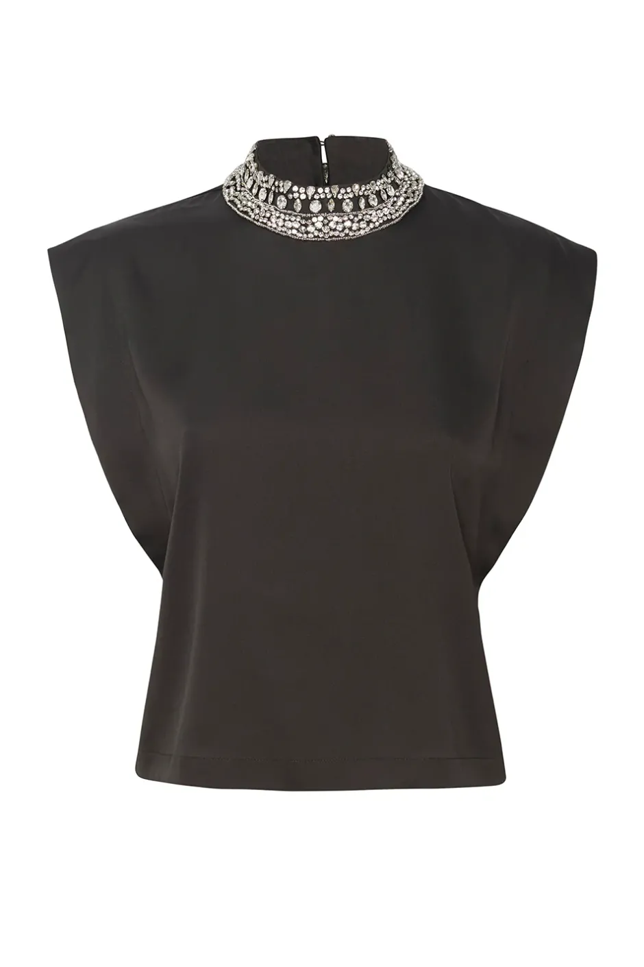 MISA Los Angeles RILEY TOP Blacksatin Hot