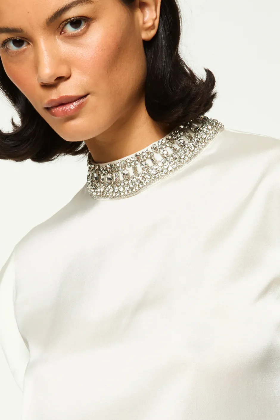 MISA Los Angeles RILEY TOP Ivorysatin Best