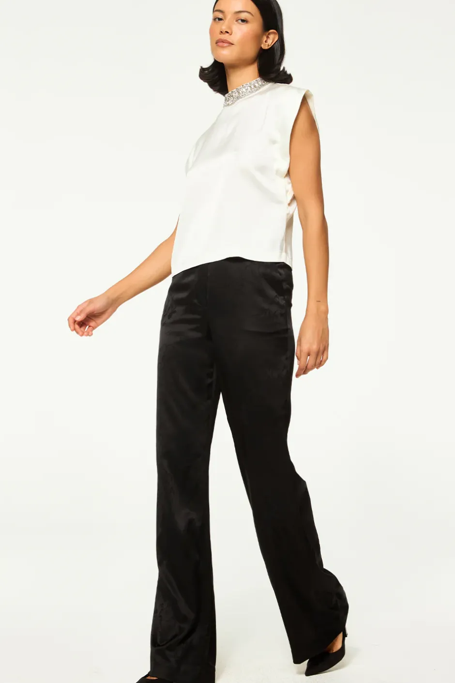 MISA Los Angeles RILEY TOP Ivorysatin Best