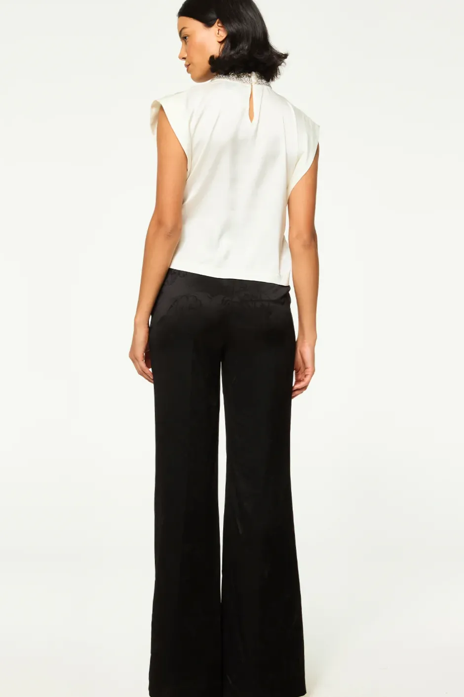 MISA Los Angeles RILEY TOP Ivorysatin Best