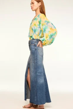 MISA Los Angeles RINA TOP Citronwatercolor Fashion