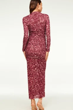 MISA Los Angeles RONDA DRESS Faunaabstractmesh Outlet